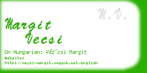 margit vecsi business card